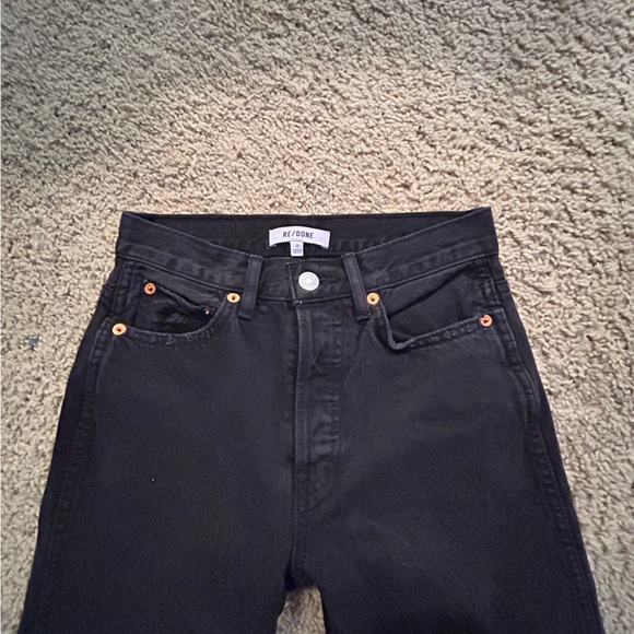 RE/DONE Originals High Rise Loose in Washed Black Size 23 - Picture 10 of 10